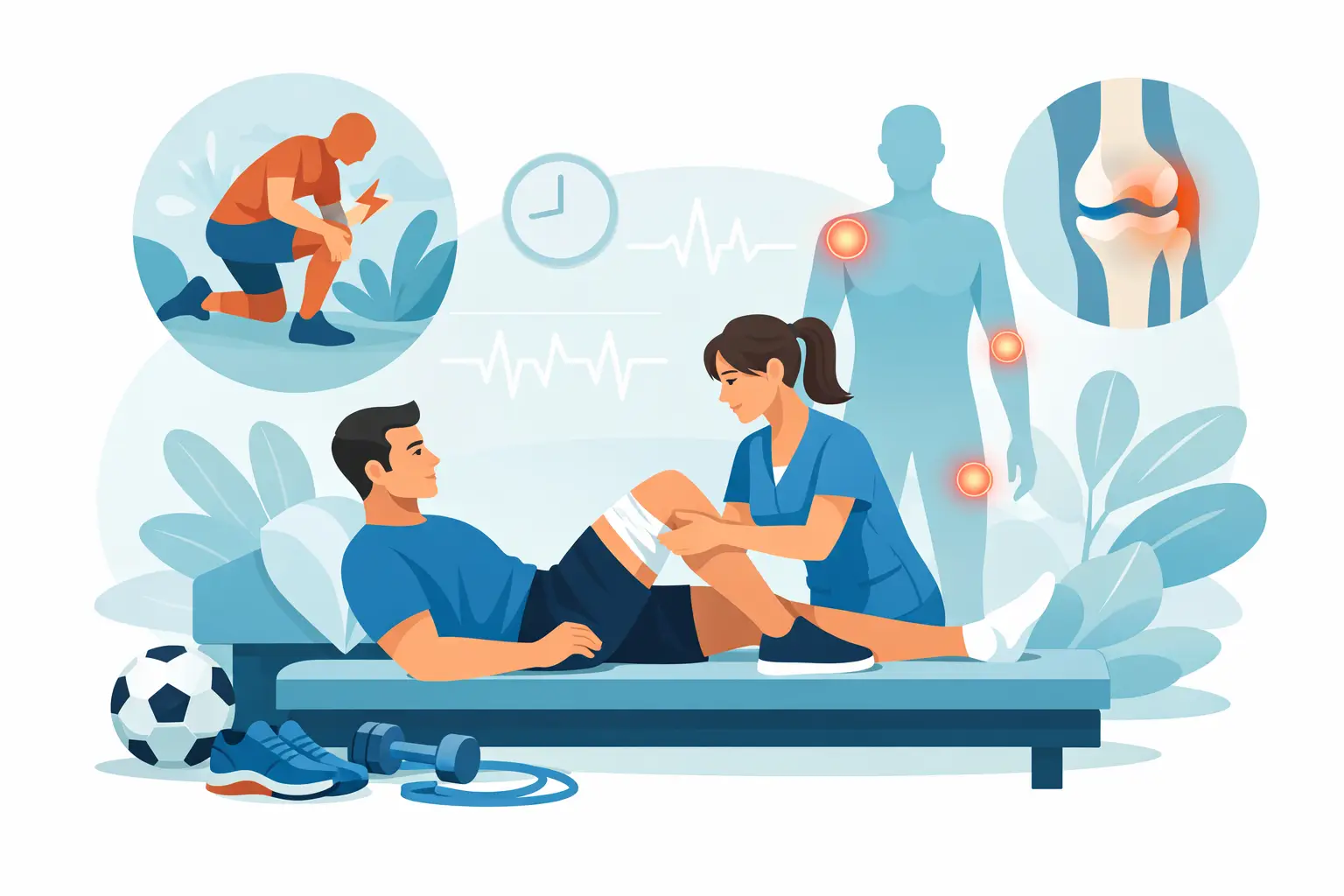 Physiotherapie nach Sportverletzung richtig nutzen