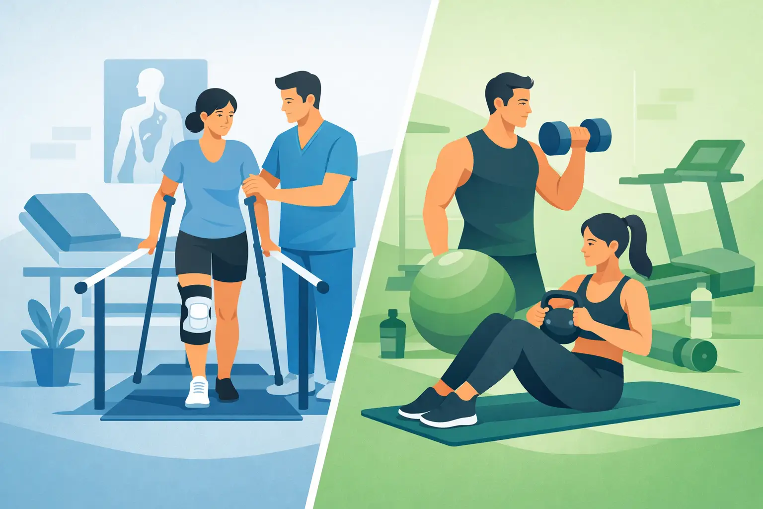 Rehabilitation oder Fitness nach einer Operation?